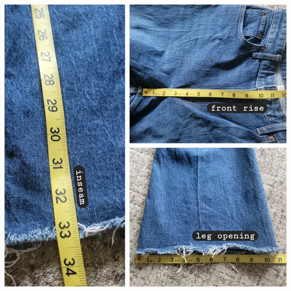 A&F Curve Love The Vintage Flare High Rise Jeans Raw Hem Size 29 Tall - Picture 15 of 15